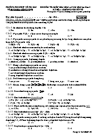 Đề kiểm tra môn Hoá học 10 - Bài số 1: Chương: Nguyên tử - Mã đề 358