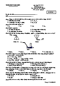 Đề thi học kì 2 - Môn Hóa học 10 (ban nâng ca