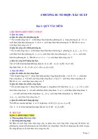 Bài ôn tập Đại số & Giải tích Lớp 11 - Chương II: Tổ hợp-Xác suất
