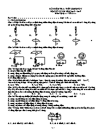 Bài kiểm tra 1 tiết học kì II môn Vật lí lớp 
