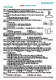 Bài tập Vật lí Lớp 11 - Chương 5: Cảm ứng điệ