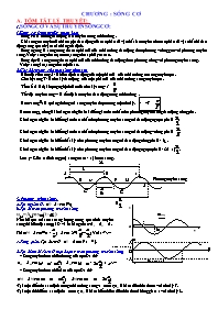 Đề cương ôn tập môn Vật lí Lớp 11 - Chương: Sóng cơ