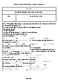 Trọn bộ 15 Đề Toán ôn hè từ Lớp 11 lên Lớp 12